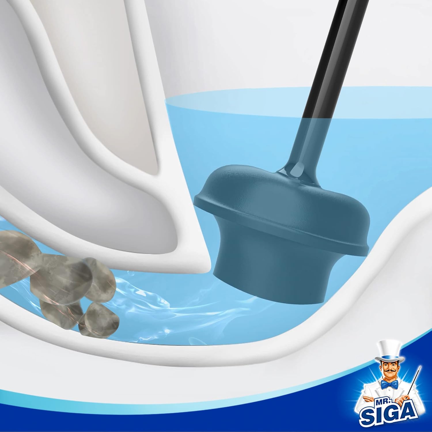 Toilet Plunger with Holder, He - Plunger Toilet ulasan dan harga
