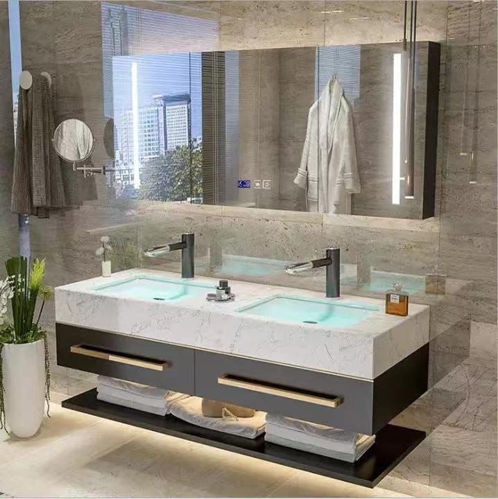 Luxury Large LED Backlit Smart - Bathroom Mirror Led ulasan dan harga