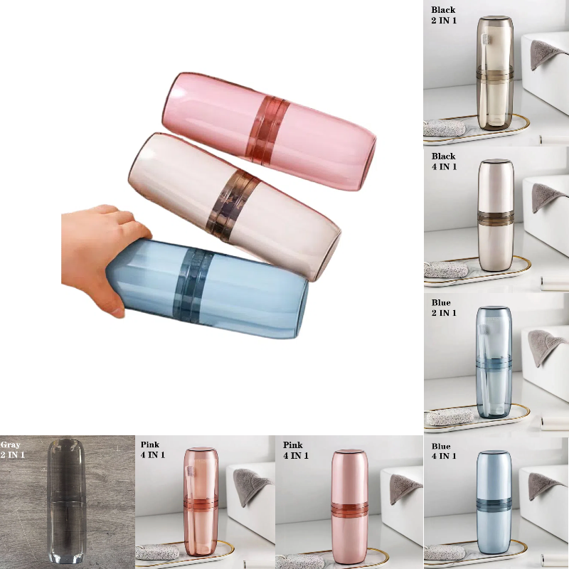 2/4 Cup Toothbrush Storage Box - Home Goods Bathroom Storage ulasan dan harga