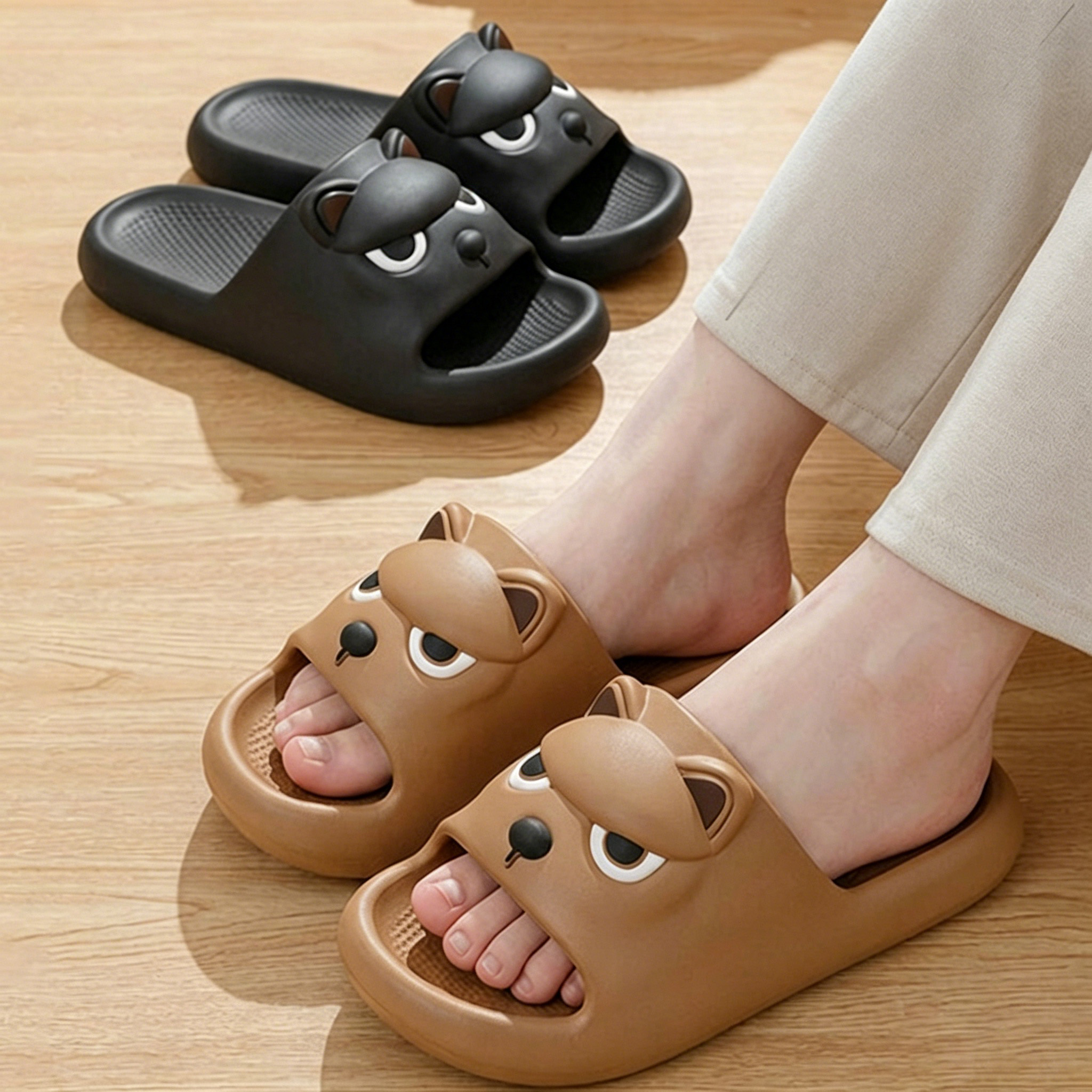 Cartoon Cute Dog Eva Soft Sole - Home Bathroom Size ulasan dan harga