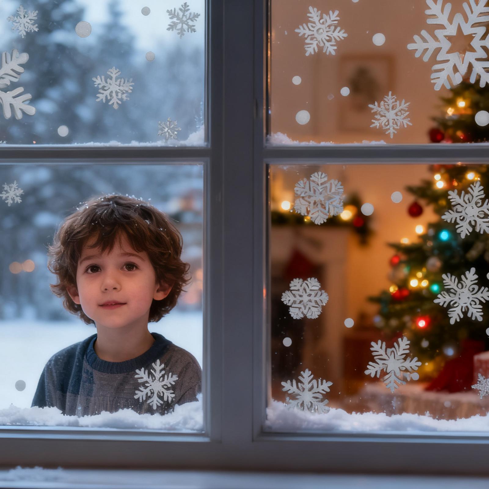 Holiday Window Clings Static R - Home Bathroom Door ulasan dan harga