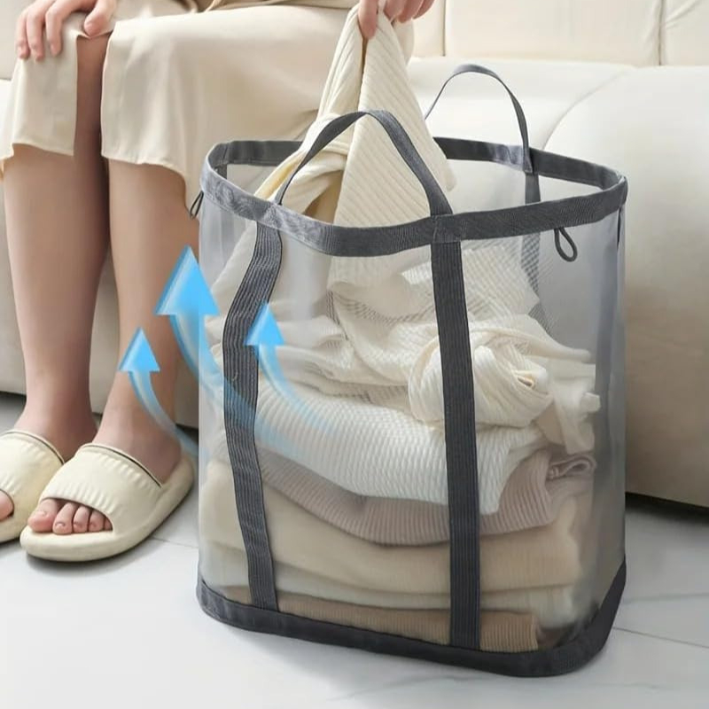 Mesh Laundry Basket Bathroom W - Home Goods Bathroom Storage ulasan dan harga