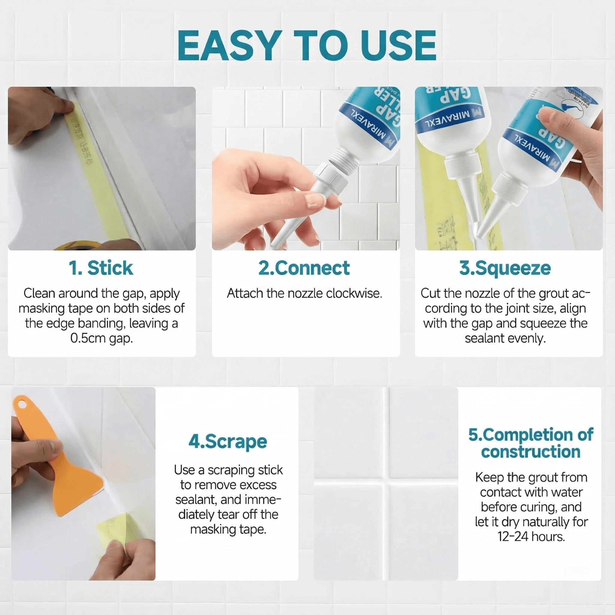 White Tile Grout Repair Kit Fa - Home Bathroom Repair ulasan dan harga