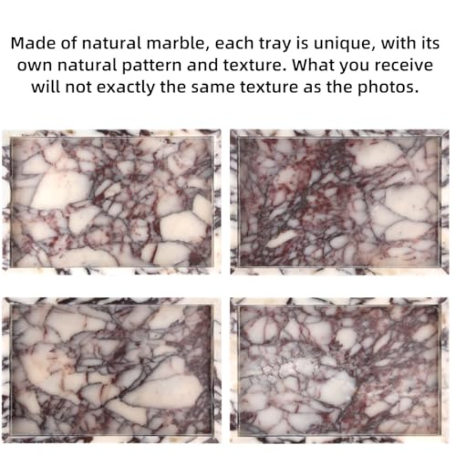 Marble Bathroom Vanity Tray, N - Home Bathroom ulasan dan harga
