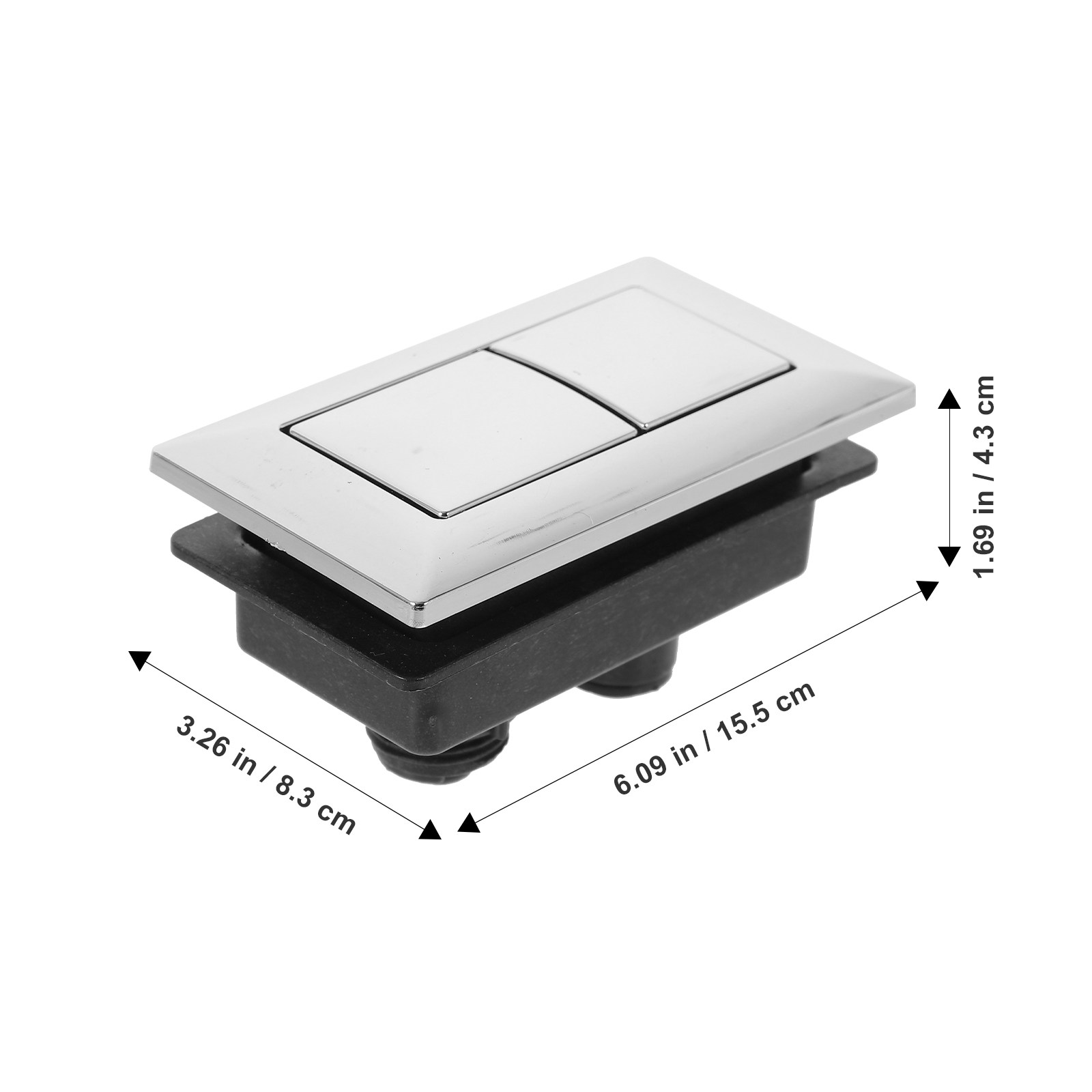 2Pcs Toilet Flush Button ABS D - Home Bathroom Repair ulasan dan harga