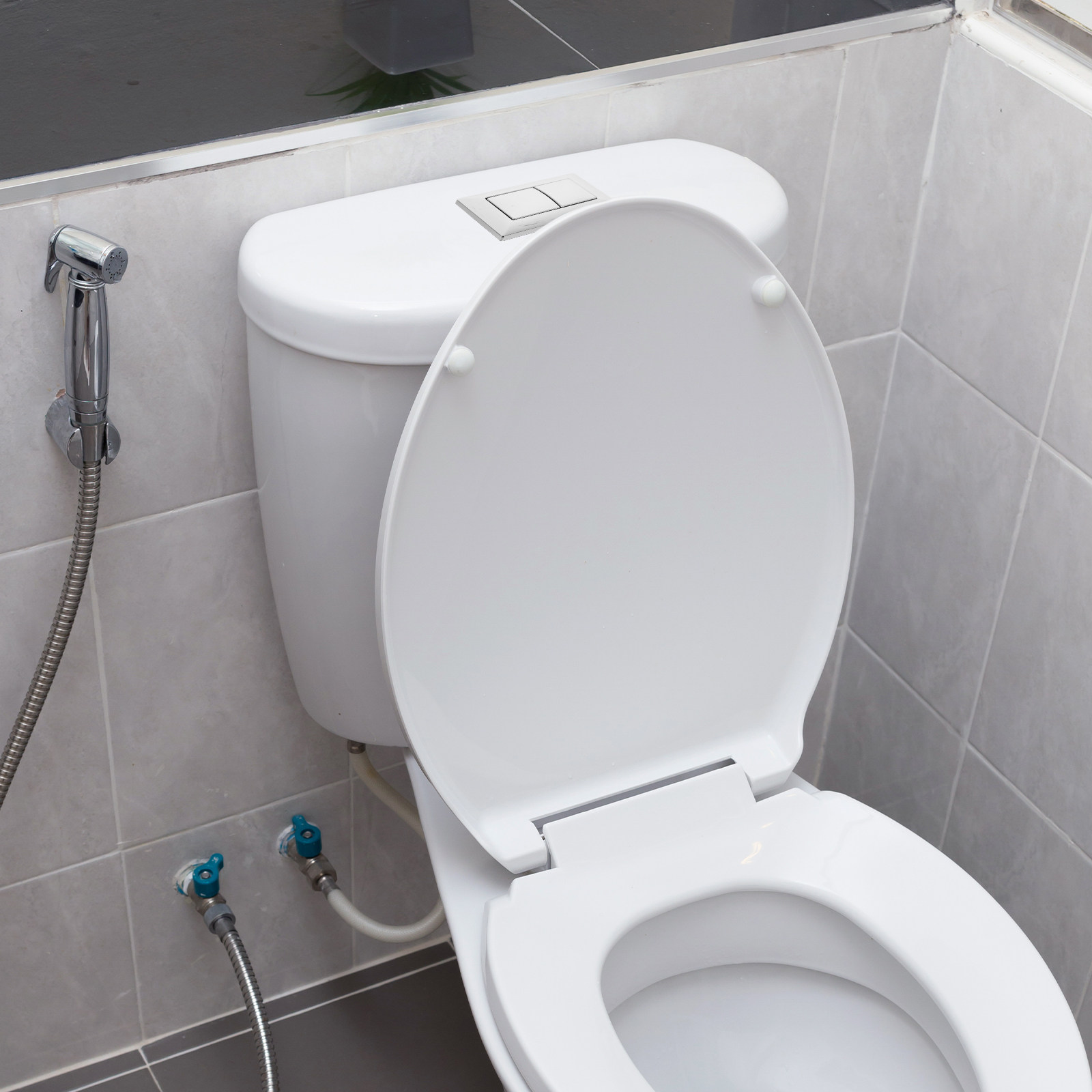 2Pcs Toilet Flush Button ABS D - Home Bathroom Repair ulasan dan harga