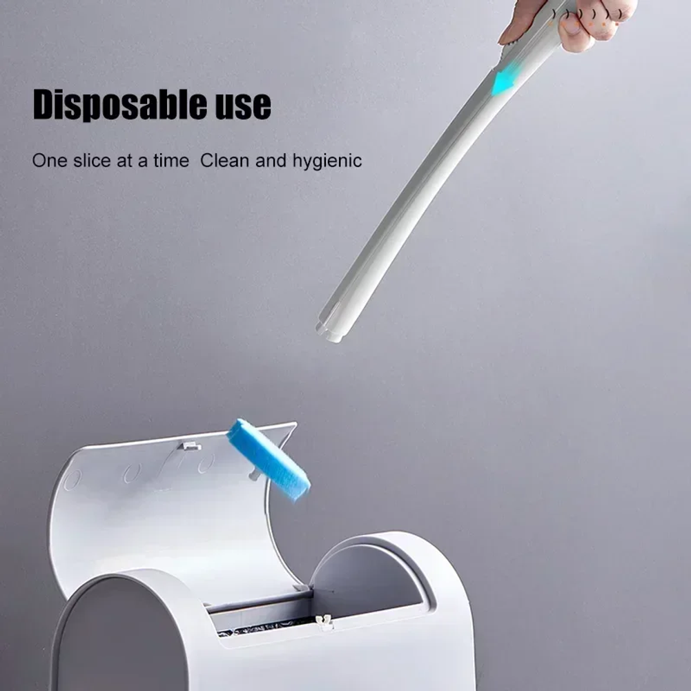 Wall Disposable Toilet Brush F - Home Bathroom Set ulasan dan harga