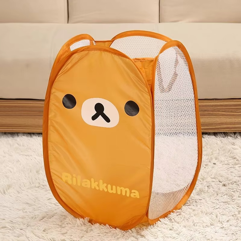Hot Rilakkuma Mesh Folding Lar - Home Goods Bathroom Storage ulasan dan harga