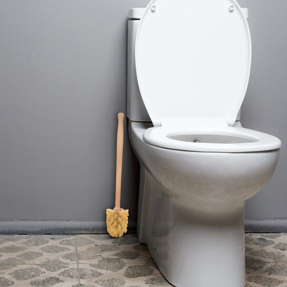 1PC Wooden Toilet Brush Long H - Home Bathroom Supplies ulasan dan harga