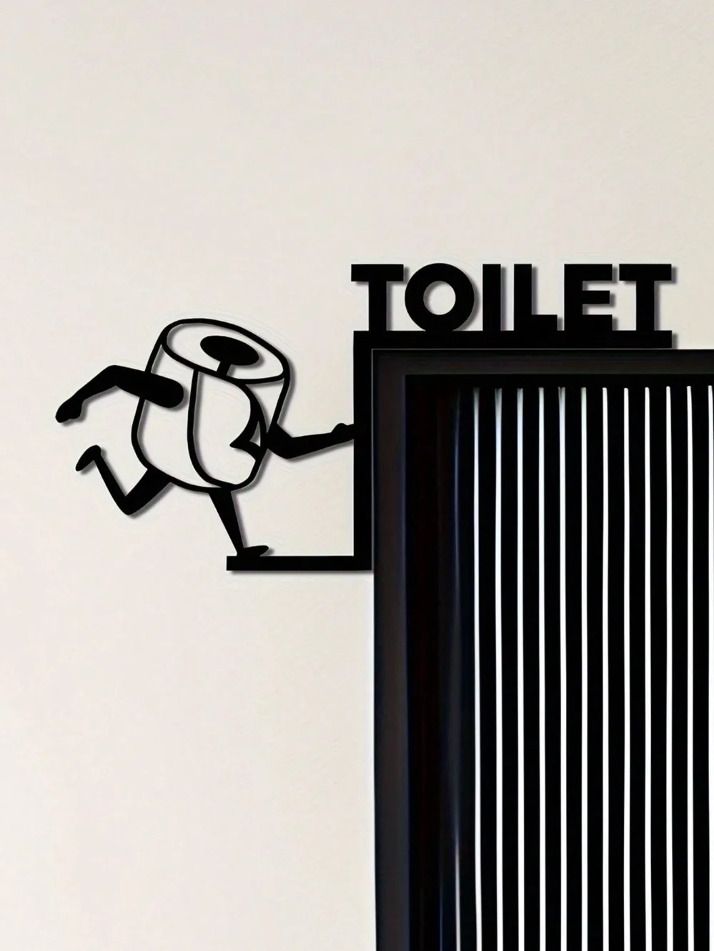 Humorous Toilet Paper Out Meta - Home Bathroom Door ulasan dan harga