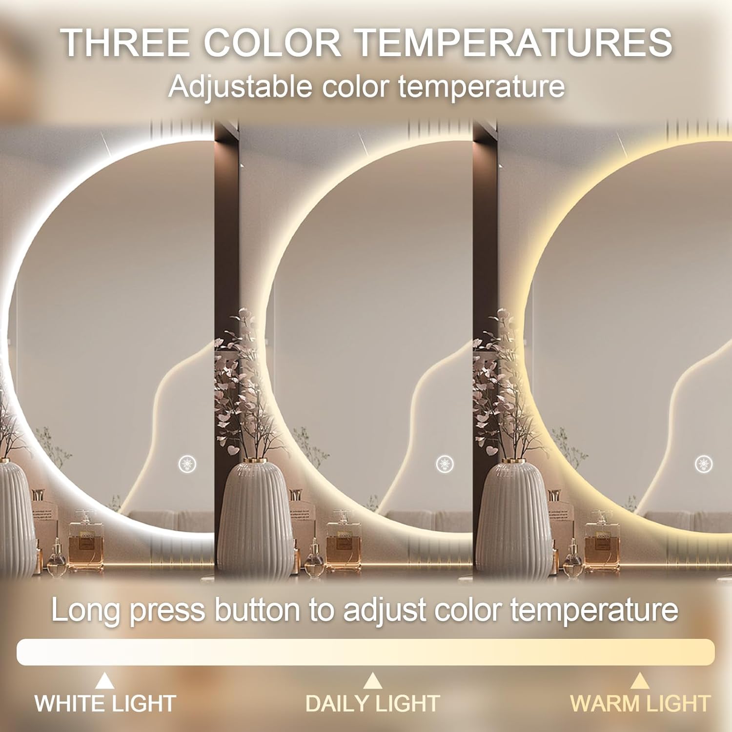 Luxury LED Bathroom Mirror Tou - Bathroom Mirror Led ulasan dan harga