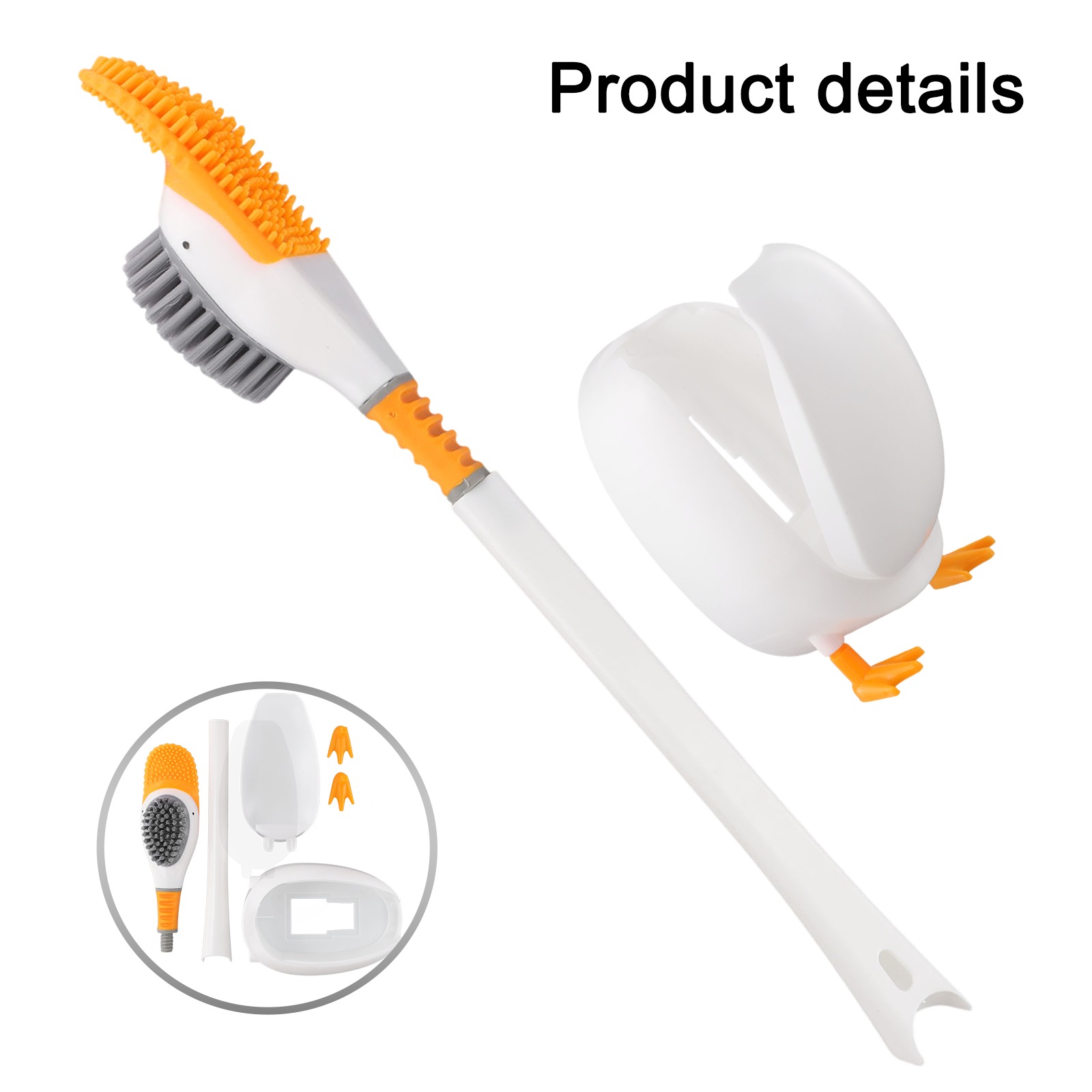 1PC Silicone Toilet Brush With - Home Bathroom Set ulasan dan harga