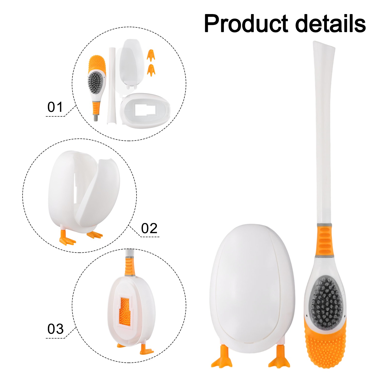 1PC Silicone Toilet Brush With - Home Bathroom Set ulasan dan harga
