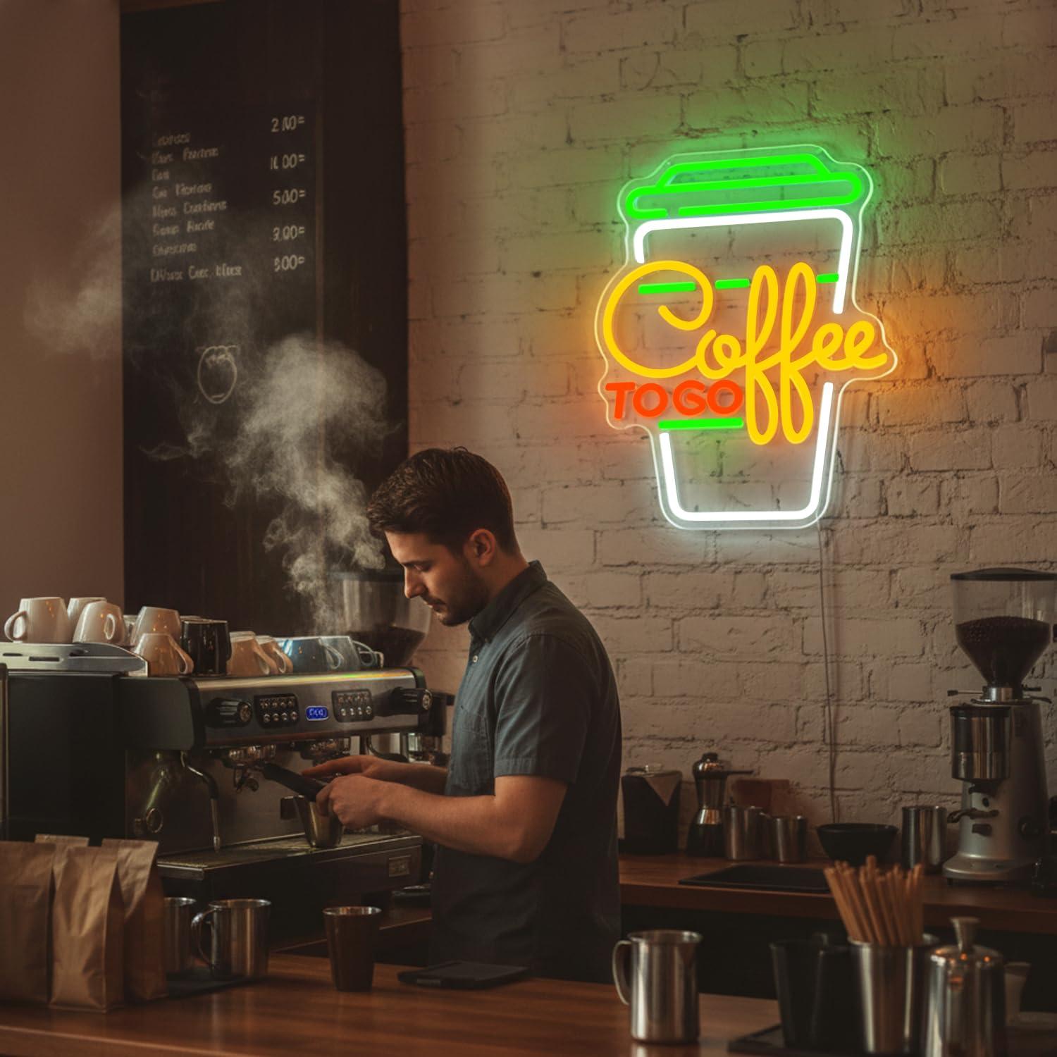 Coffee Neon Sign USB Dimmable  - Home Kitchen & Bathroom ulasan dan harga