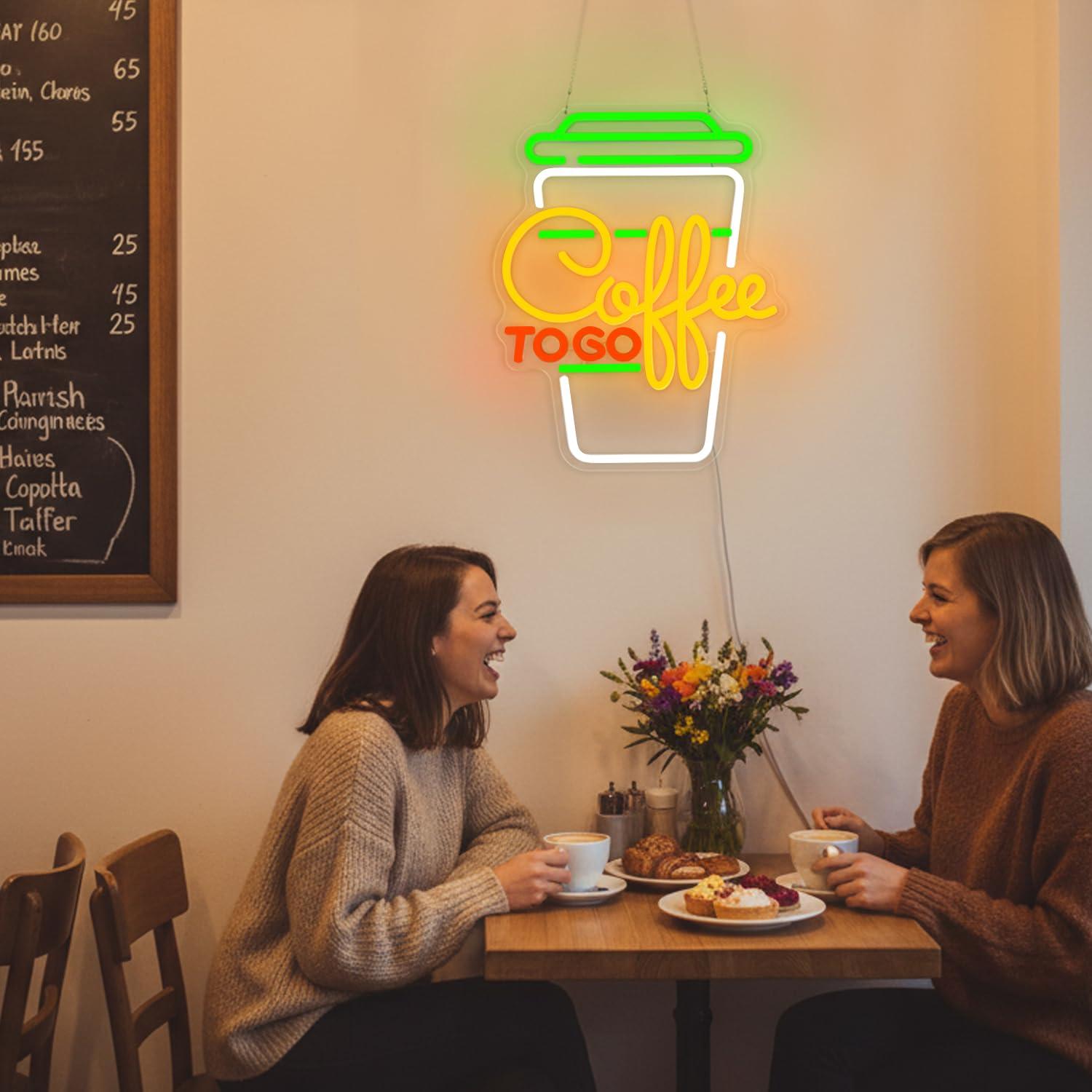 Coffee Neon Sign USB Dimmable  - Home Kitchen & Bathroom ulasan dan harga