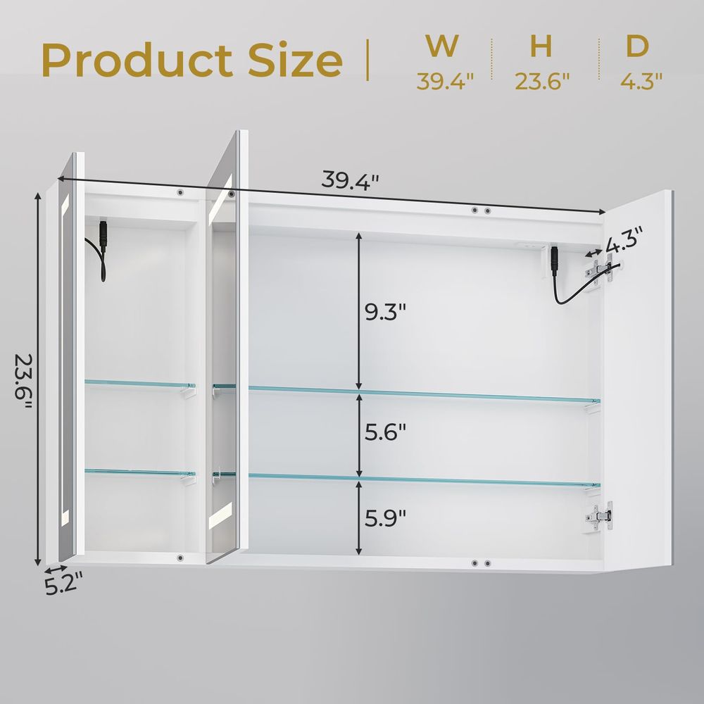 Medicine Cabinet with Mirror a - Bathroom Mirror Led ulasan dan harga