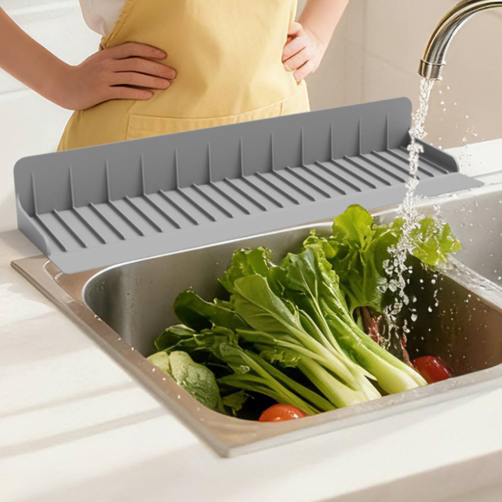 Silicone Sink Splash Guard Wat - Home Bathroom ulasan dan harga