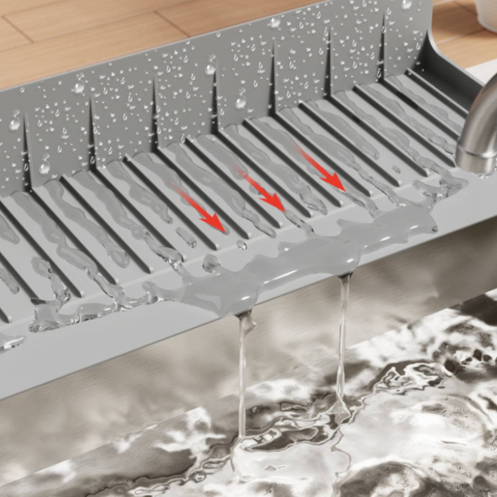 Silicone Sink Splash Guard Wat - Home Bathroom ulasan dan harga