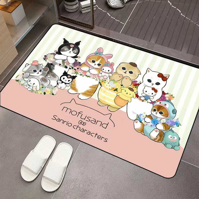 Mofusand Cartoon Diatom Mud Ab - Home Bathroom Door ulasan dan harga