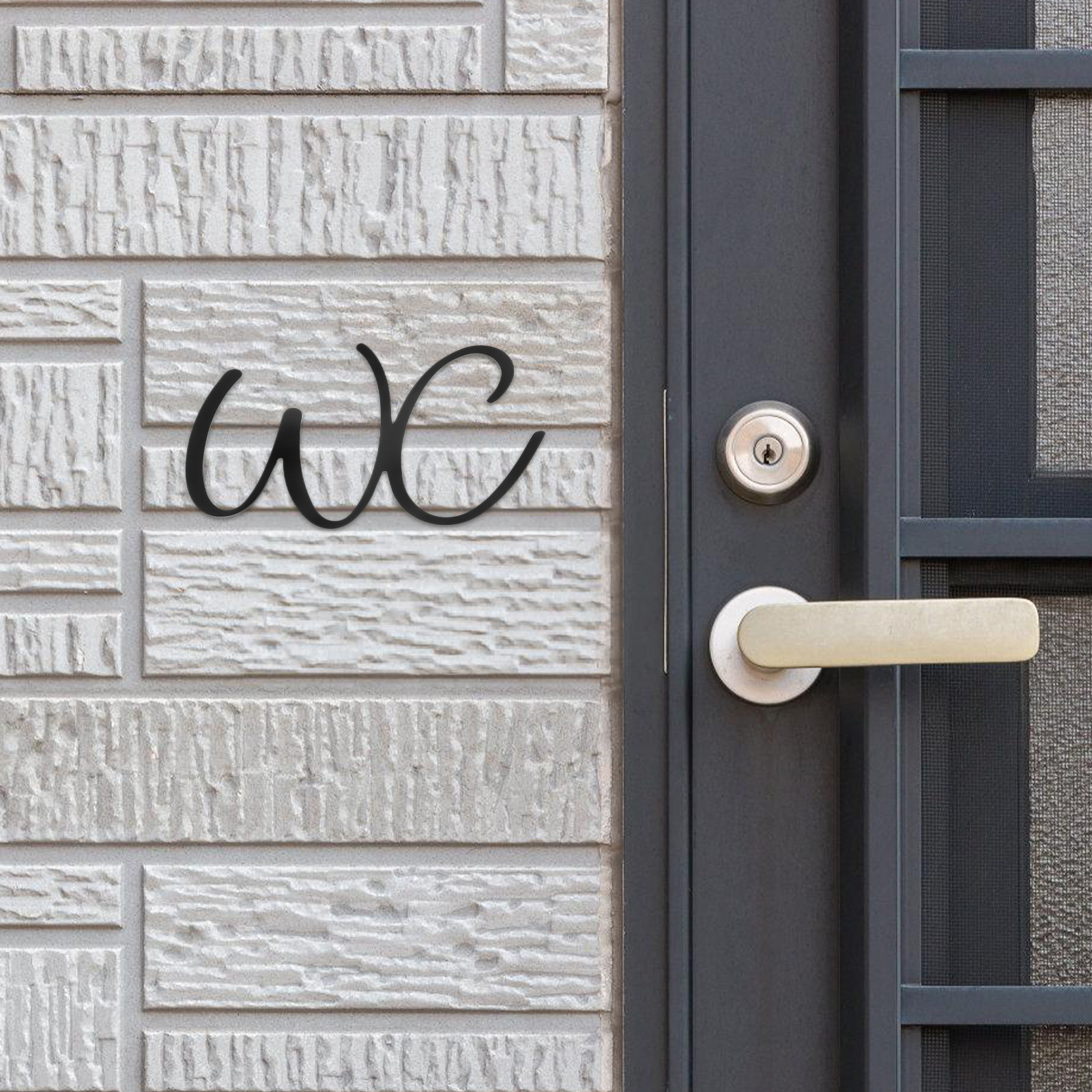 Bathroom Sign Toilet Door Iron - Home Bathroom Door ulasan dan harga
