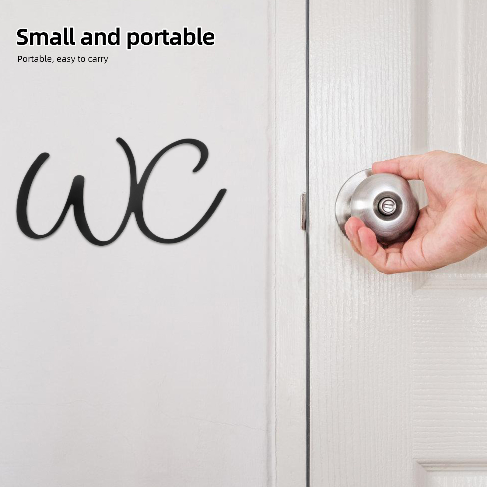 Bathroom Sign Toilet Door Iron - Home Bathroom Door ulasan dan harga