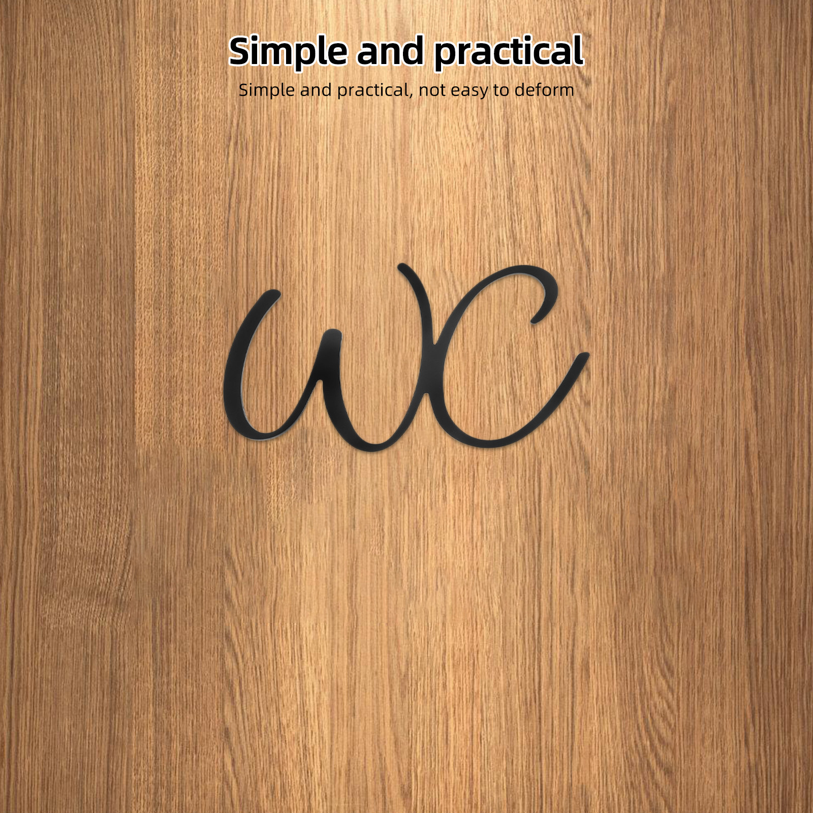 Bathroom Sign Toilet Door Iron - Home Bathroom Door ulasan dan harga
