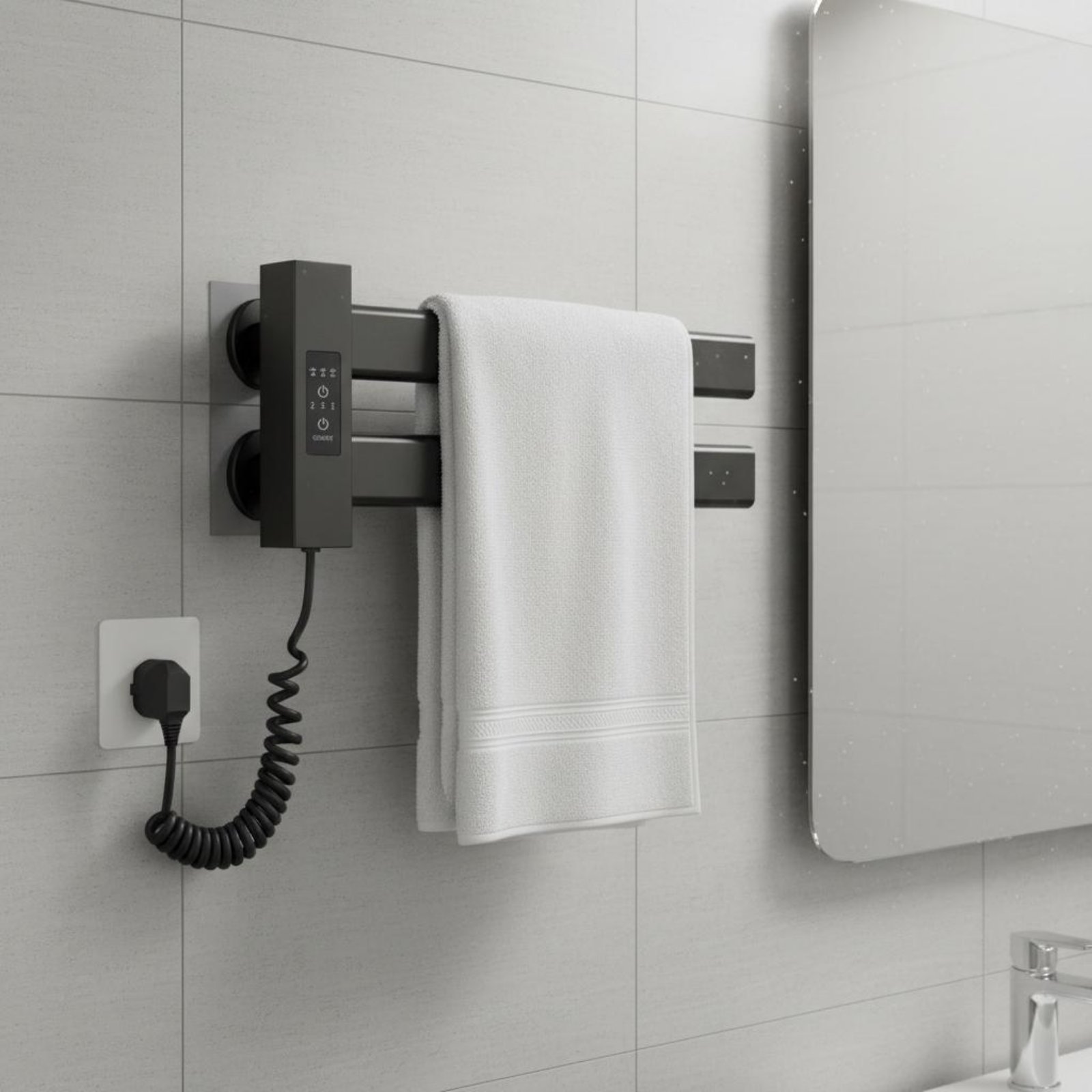 Smart Towel Heating Rack Quick - Home Bathroom ulasan dan harga