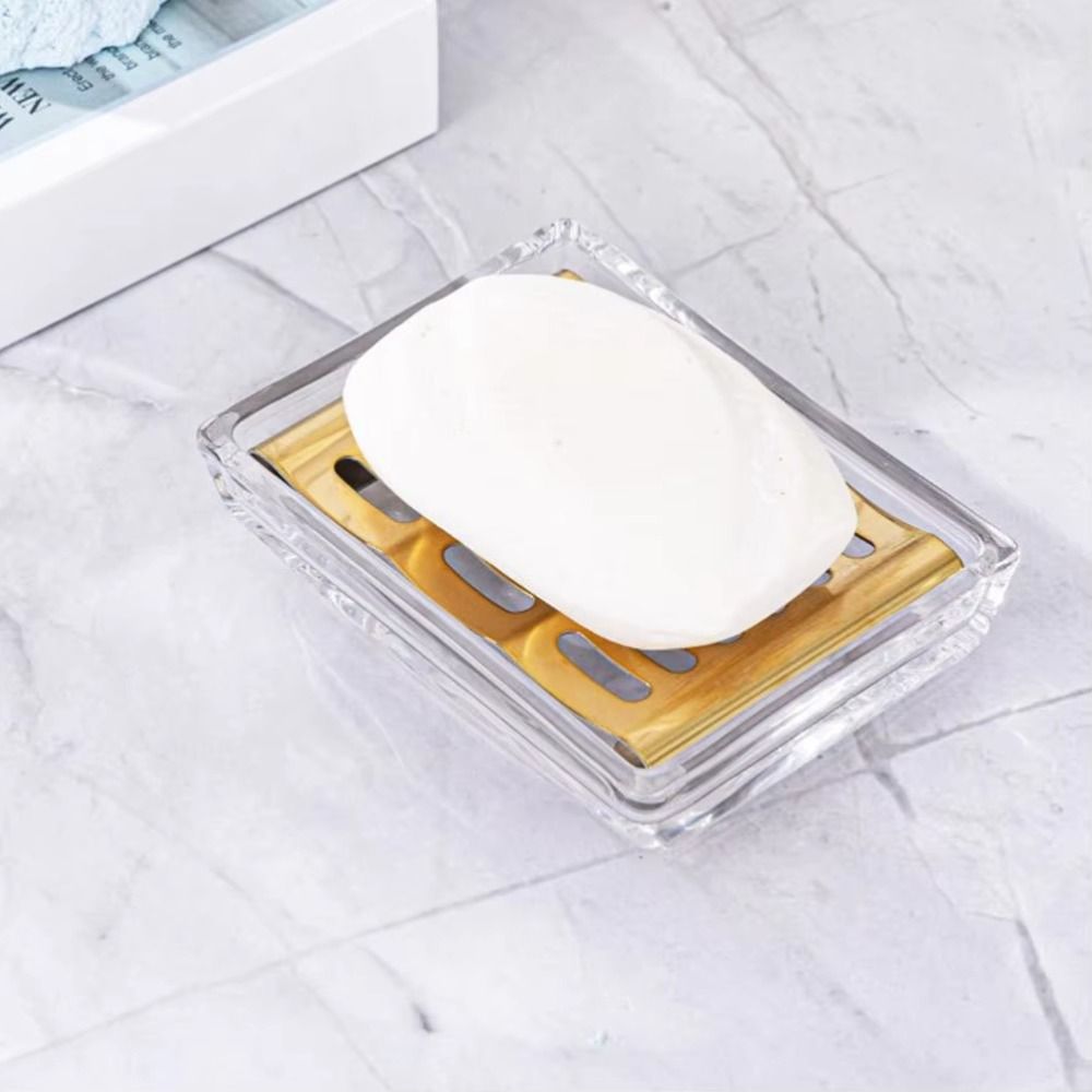 Light Luxury Stainless Steel G - Glass Soap Dish ulasan dan harga