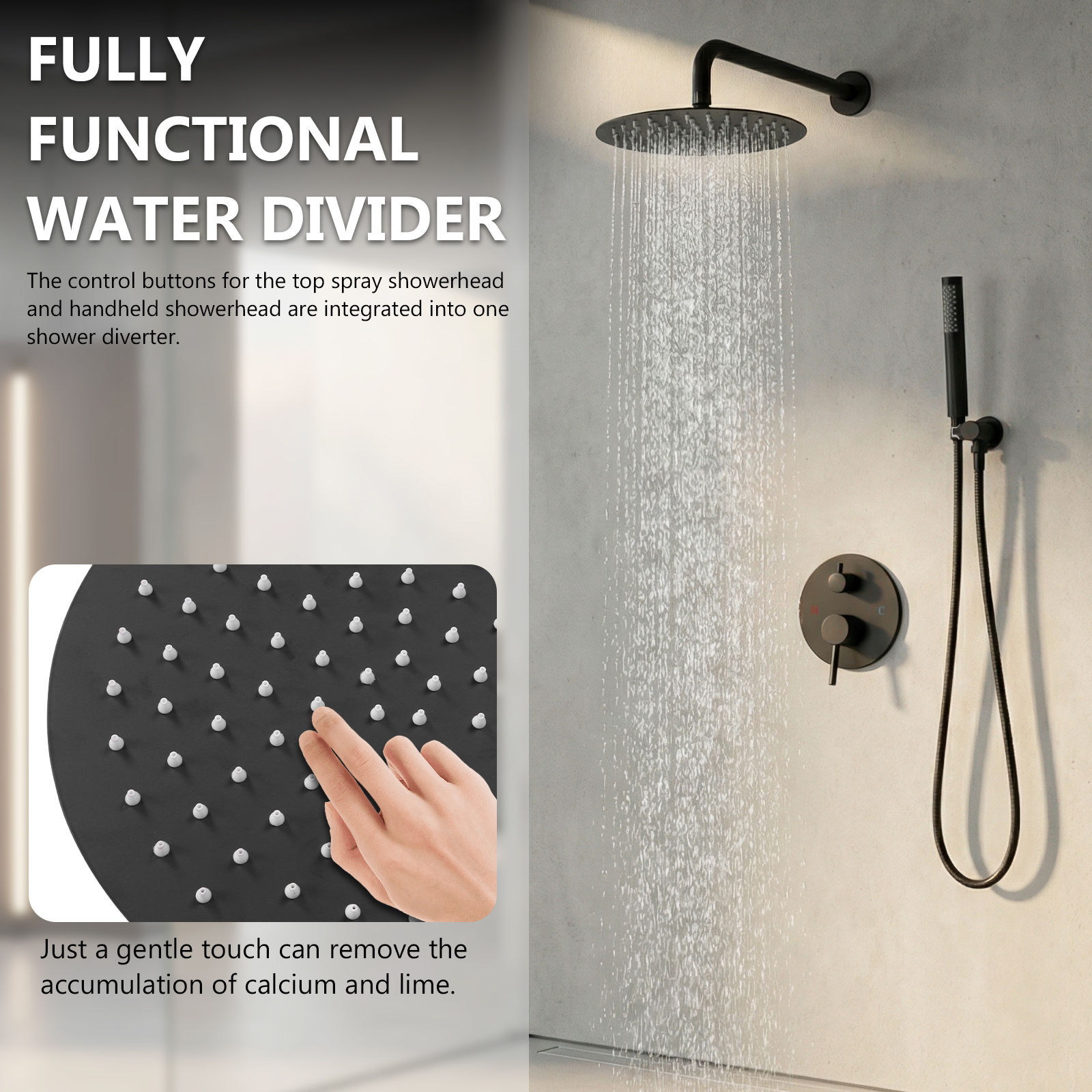 Ceiling Rainfall Shower Head S - Home Bathroom ulasan dan harga
