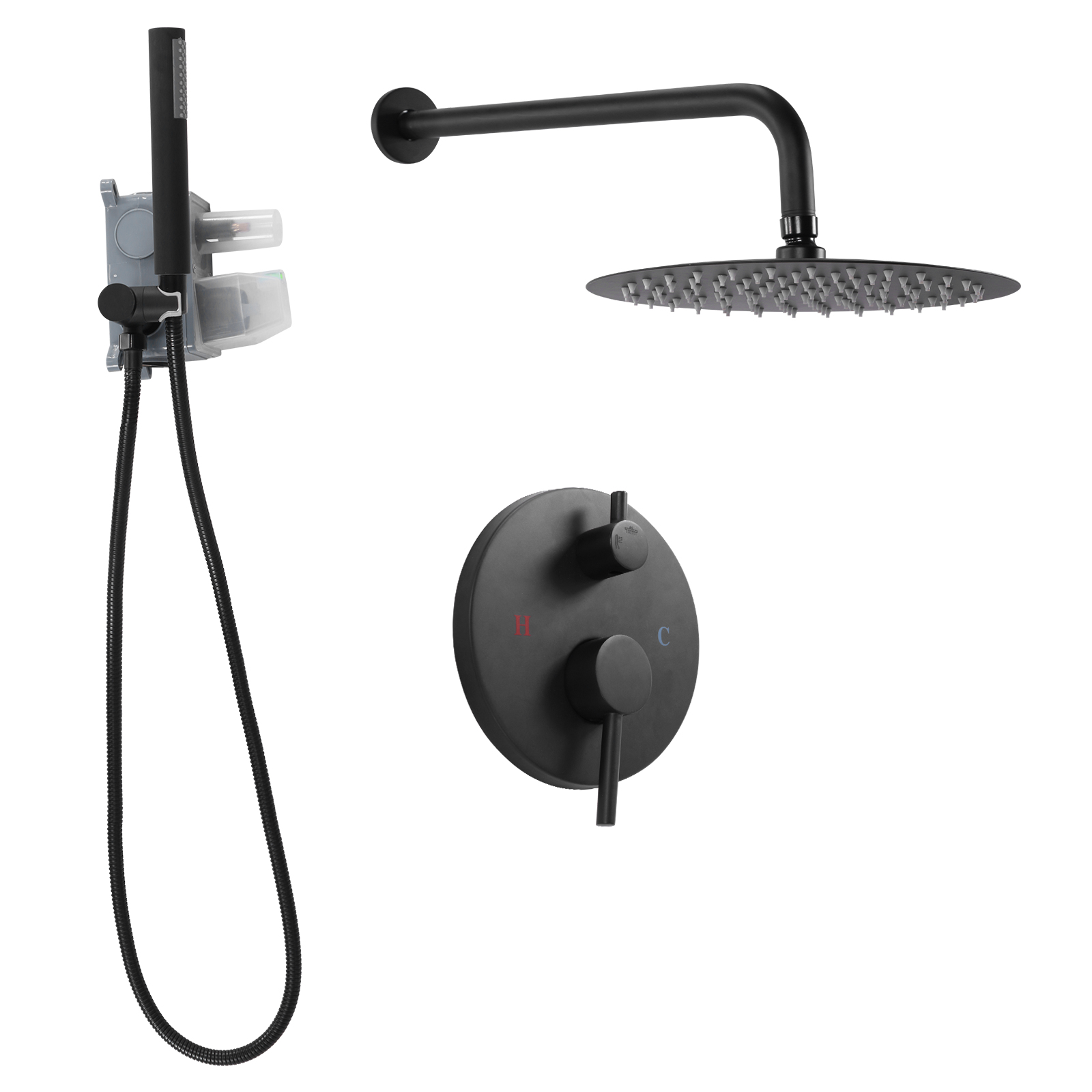 Ceiling Rainfall Shower Head S - Home Bathroom ulasan dan harga