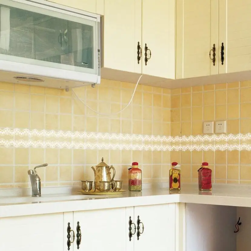 Sweet Lace Design Wallpaper Bo - Home Bathroom Door ulasan dan harga