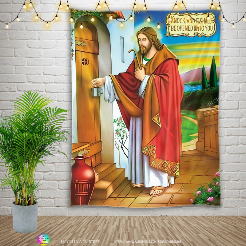 Jesus  Virgin Mary Tapestry Ho - Home Bathroom Supplies ulasan dan harga