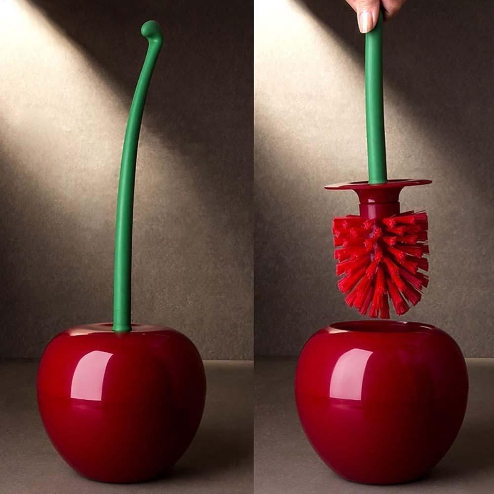 Cherry Toilet Brush And Holder - Home Bathroom Set ulasan dan harga