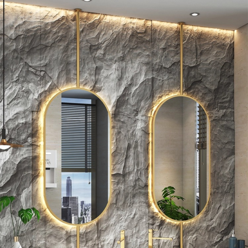Size60x90cm Ceiling Oval Hangi - Bathroom Mirror Led ulasan dan harga