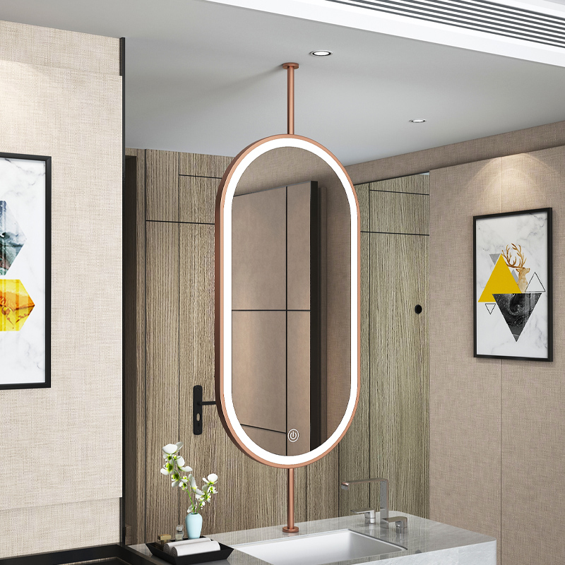 Size60x90cm Ceiling Oval Hangi - Bathroom Mirror Led ulasan dan harga