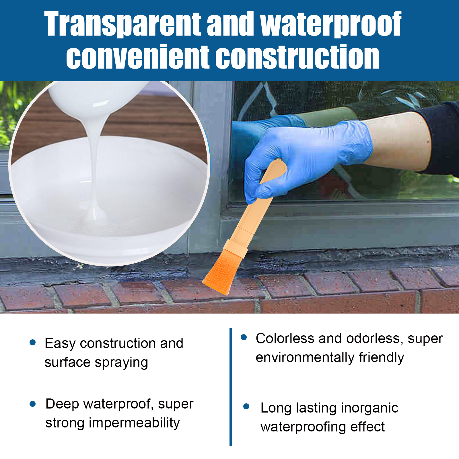 Transparent Waterproof Coating - Home Bathroom Repair ulasan dan harga