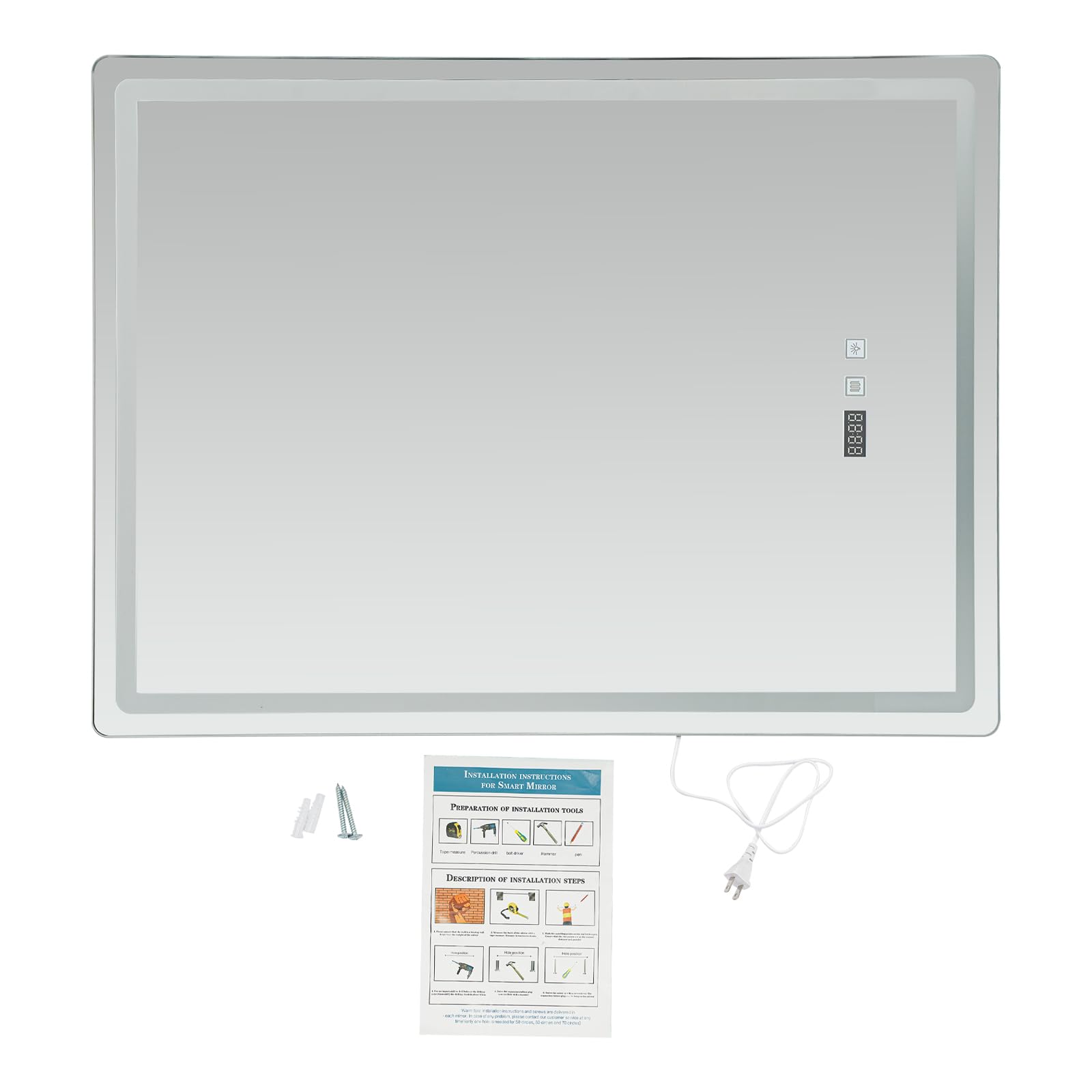 LED Bathroom Wall Mirror, 500x - Bathroom Mirror Led ulasan dan harga